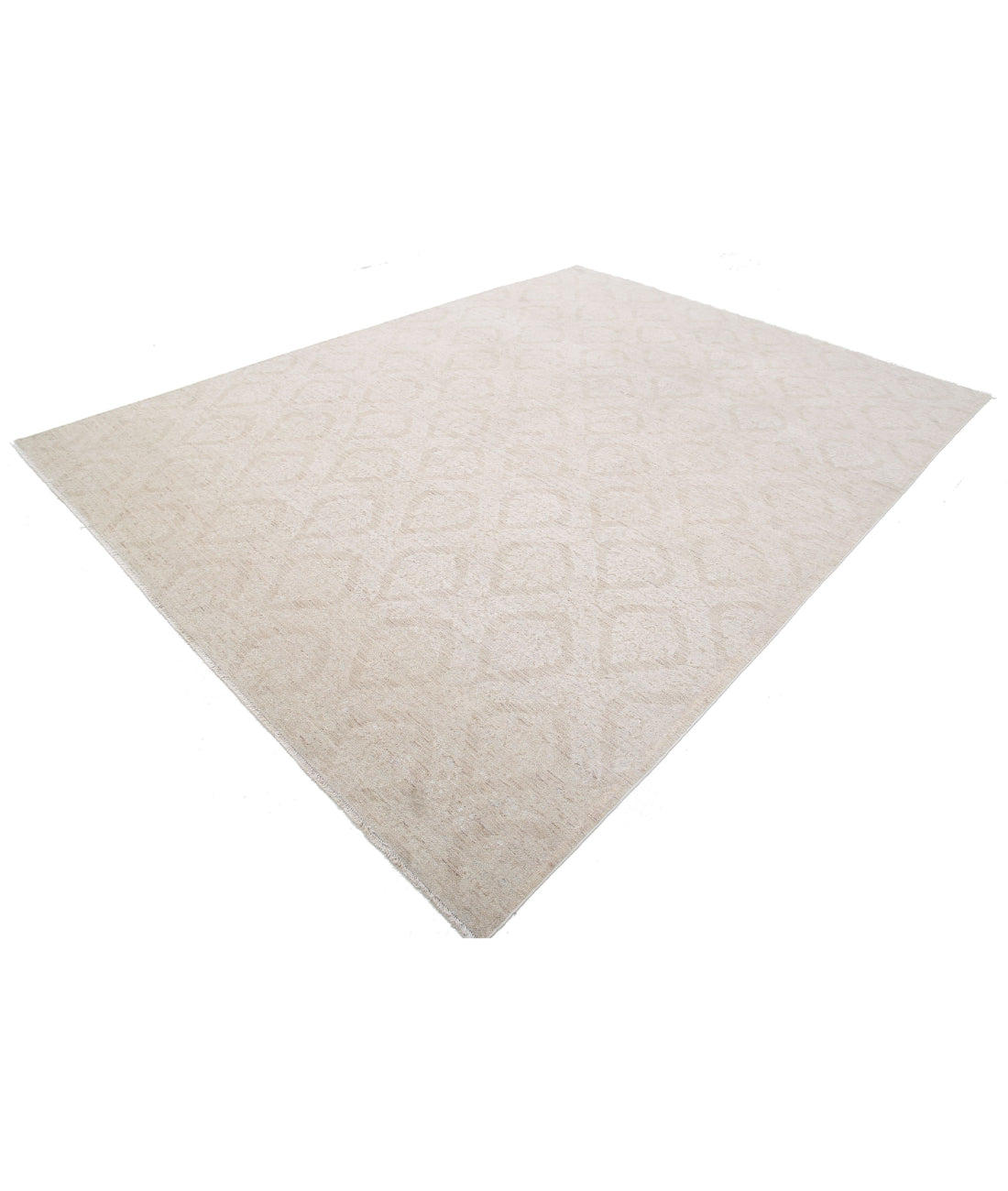 Serenity 8'8'' X 11'8'' Hand-Knotted Wool Rug 8'8'' x 11'8'' (260 X 350) / Taupe / Ivory