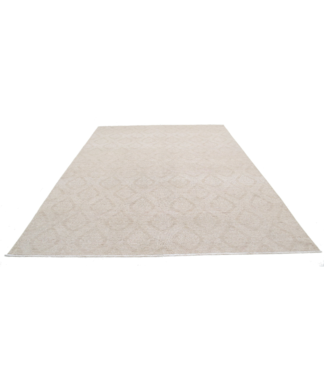 Serenity 8'8'' X 11'8'' Hand-Knotted Wool Rug 8'8'' x 11'8'' (260 X 350) / Taupe / Ivory