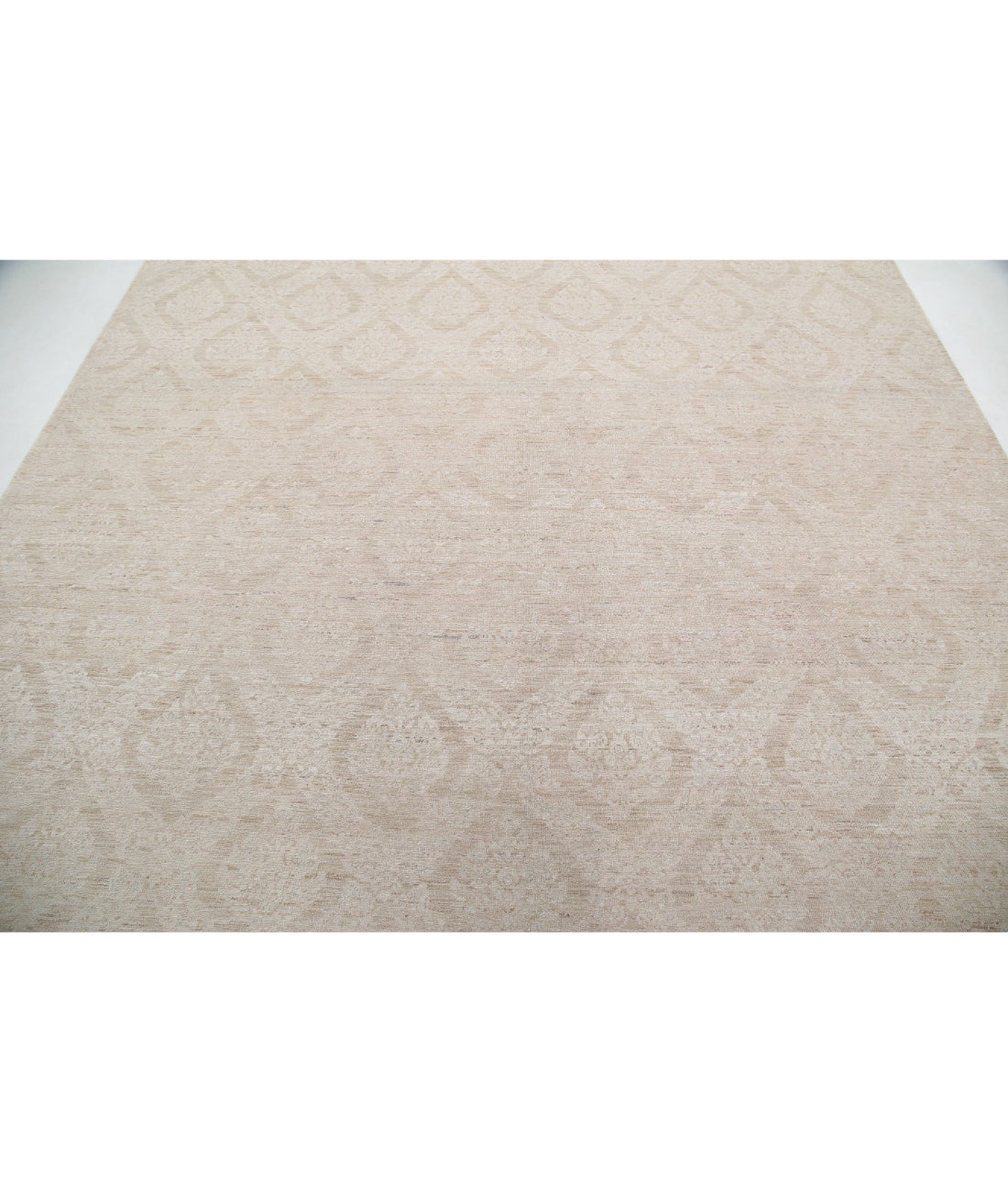 Serenity 8'8'' X 11'8'' Hand-Knotted Wool Rug 8'8'' x 11'8'' (260 X 350) / Taupe / Ivory