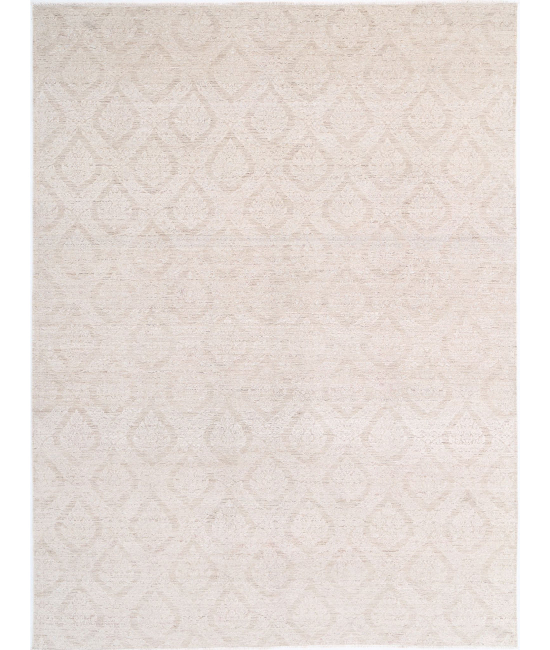 Serenity 8'8'' X 11'8'' Hand-Knotted Wool Rug 8'8'' x 11'8'' (260 X 350) / Taupe / Ivory