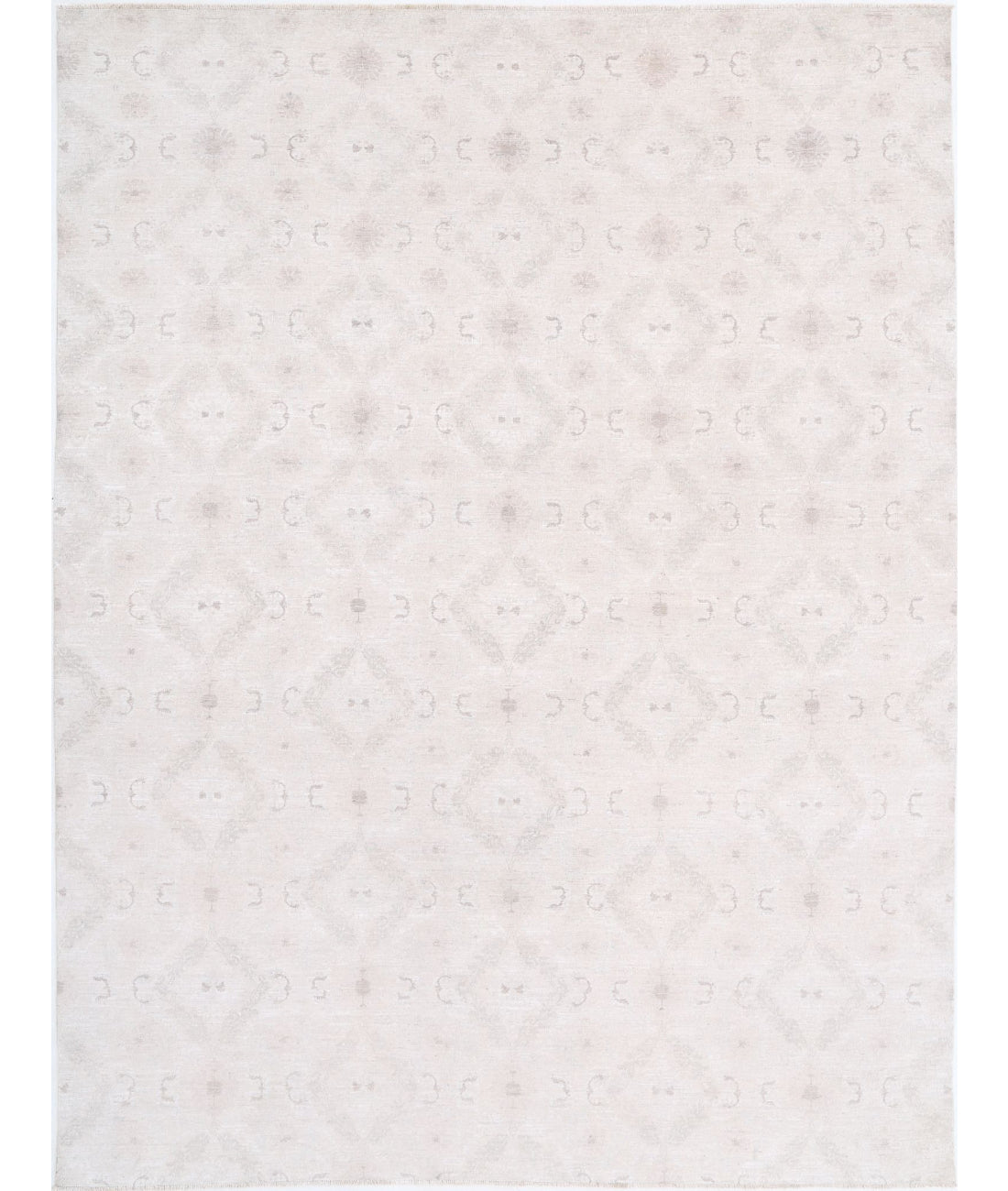 Serenity 9'1'' X 11'9'' Hand-Knotted Wool Rug 9'1'' x 11'9'' (273 X 353) / Ivory / Ivory