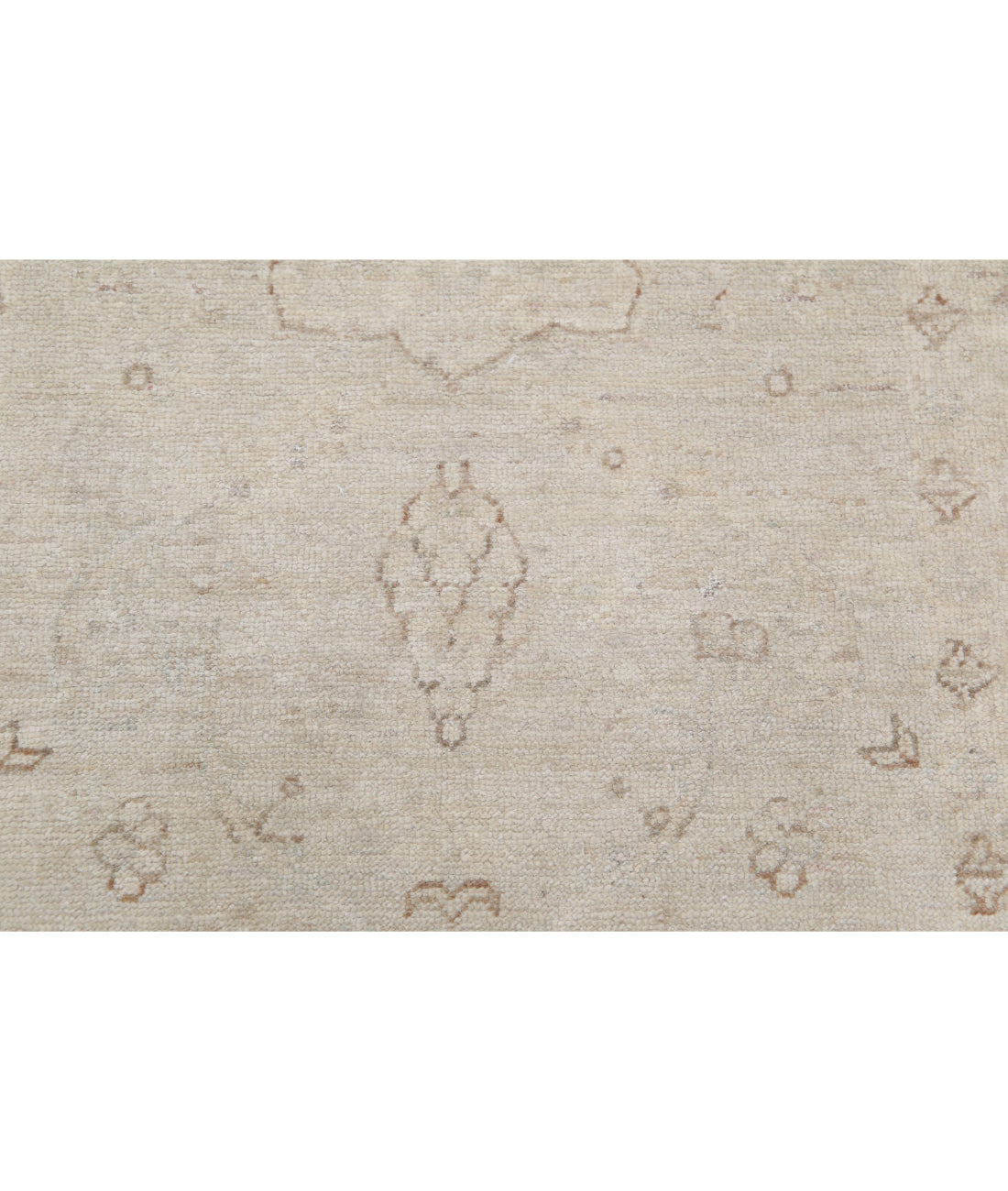 Serenity 2'7'' X 10'7'' Hand-Knotted Wool Rug 2'7'' x 10'7'' (78 X 318) / Ivory / Brown