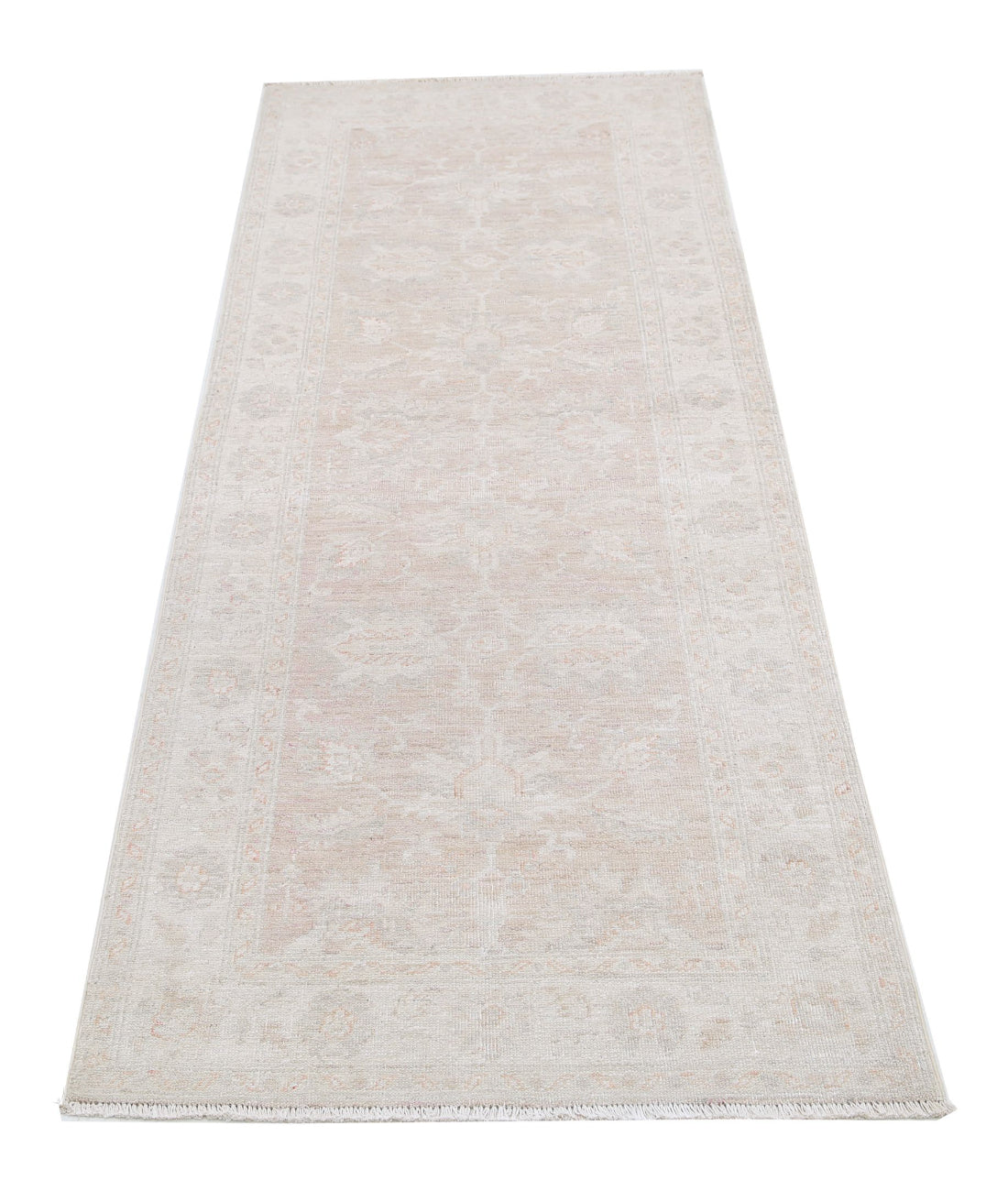 Serenity 2'6'' X 6'8'' Hand-Knotted Wool Rug 2'6'' x 6'8'' (75 X 200) / Taupe / Ivory