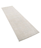 Serenity 2'7'' X 8'5'' Hand-Knotted Wool Rug 2'7'' x 8'5'' (78 X 253) / Grey / Ivory