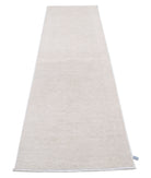 Serenity 2'6'' X 9'8'' Hand-Knotted Wool Rug 2'6'' x 9'8'' (75 X 290) / Ivory / N/A