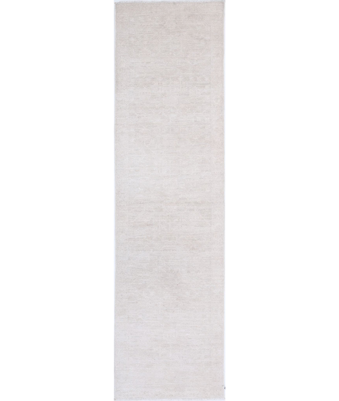 Serenity 2'6'' X 9'8'' Hand-Knotted Wool Rug 2'6'' x 9'8'' (75 X 290) / Ivory / N/A