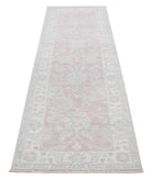 Serenity 2'6'' X 8'5'' Hand-Knotted Wool Rug 2'6'' x 8'5'' (75 X 253) / Pink / Ivory