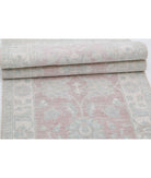 Serenity 2'6'' X 8'5'' Hand-Knotted Wool Rug 2'6'' x 8'5'' (75 X 253) / Pink / Ivory