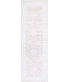 Serenity 2'6'' X 8'5'' Hand-Knotted Wool Rug 2'6'' x 8'5'' (75 X 253) / Pink / Ivory