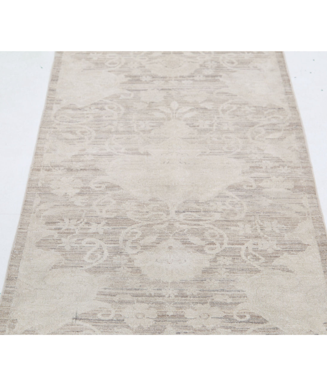 Serenity 2'6'' X 7'11'' Hand-Knotted Wool Rug 2'6'' x 7'11'' (75 X 238) / Brown / Ivory