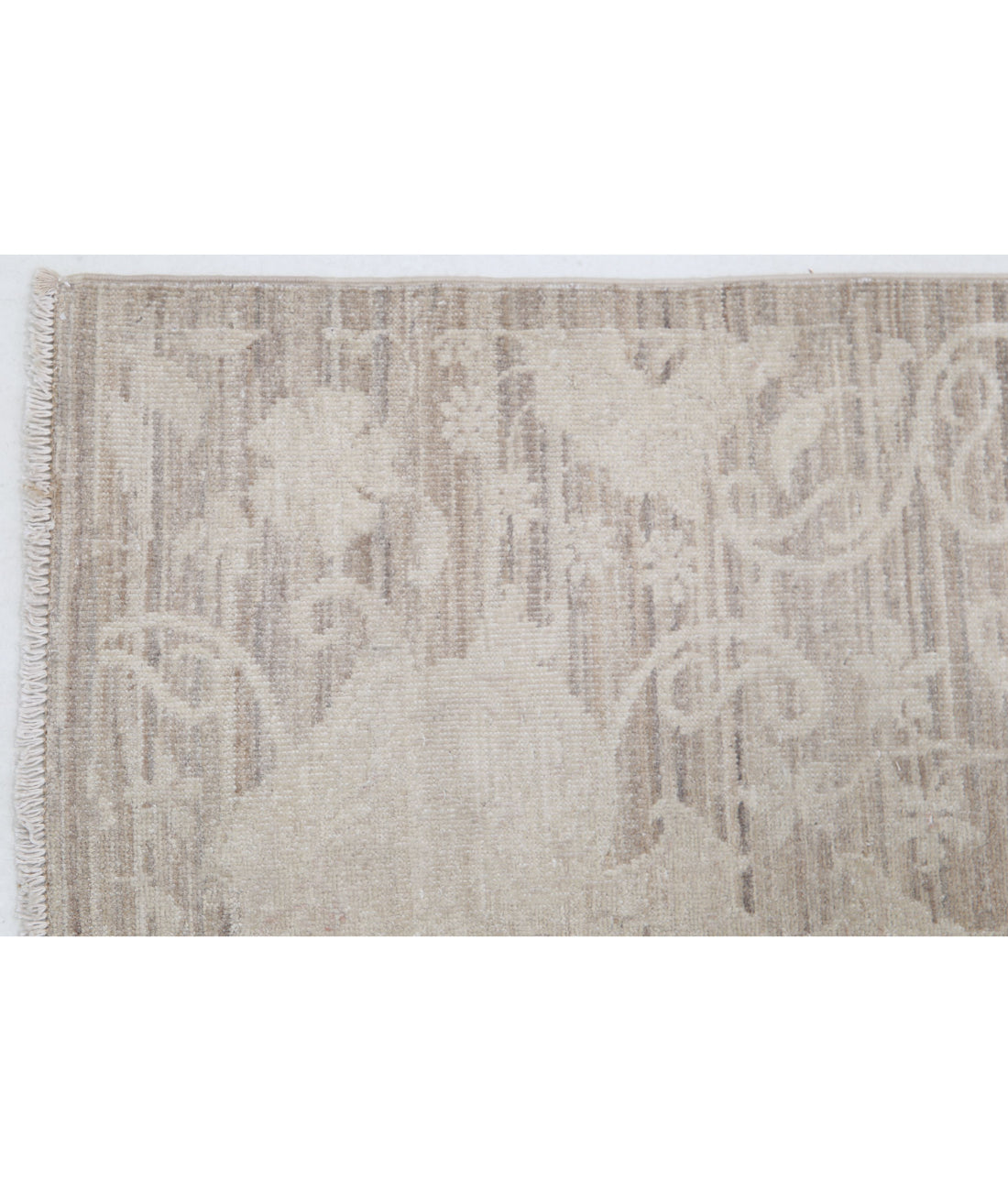 Serenity 2'6'' X 7'11'' Hand-Knotted Wool Rug 2'6'' x 7'11'' (75 X 238) / Brown / Ivory