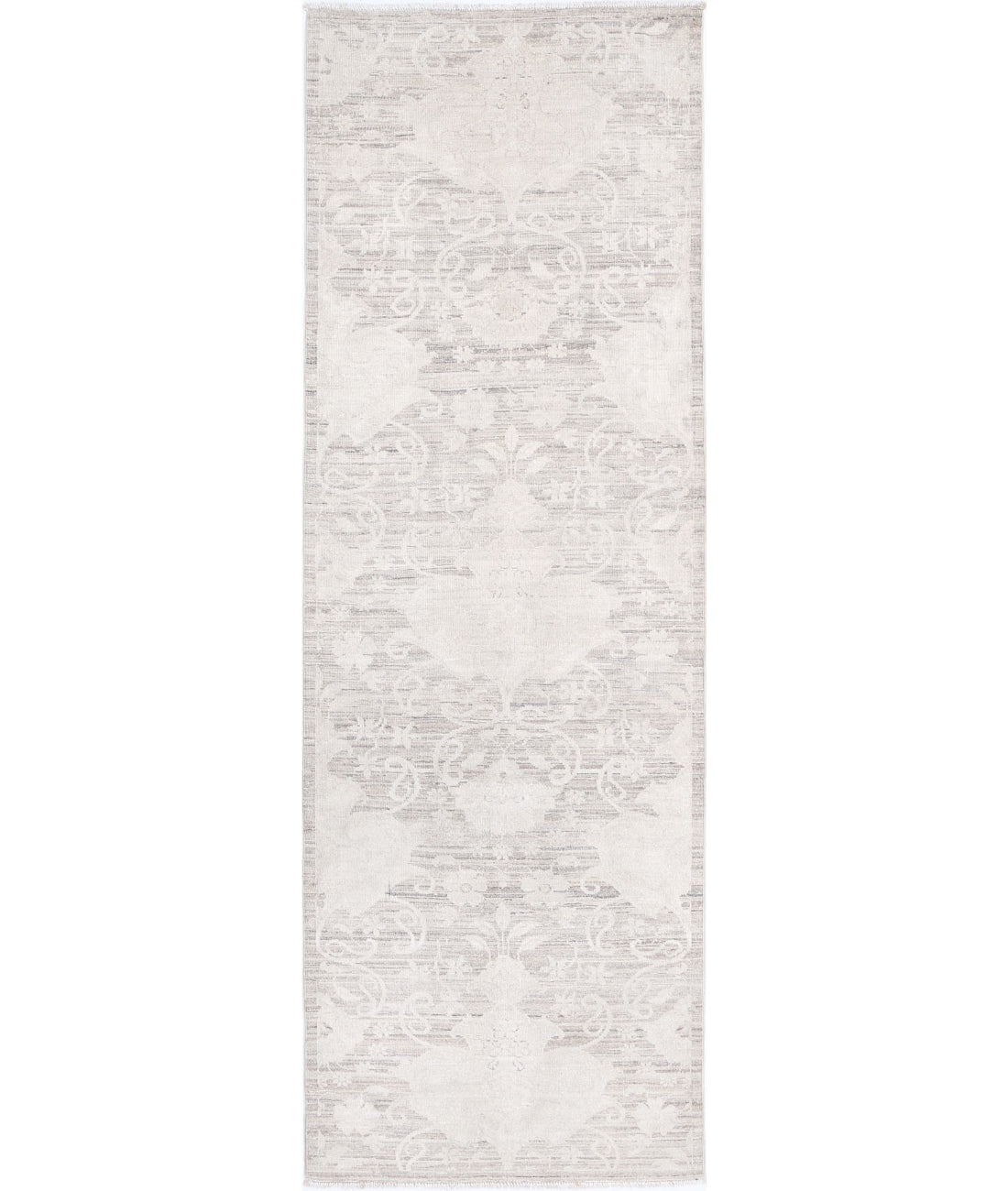 Serenity 2'6'' X 7'11'' Hand-Knotted Wool Rug 2'6'' x 7'11'' (75 X 238) / Brown / Ivory