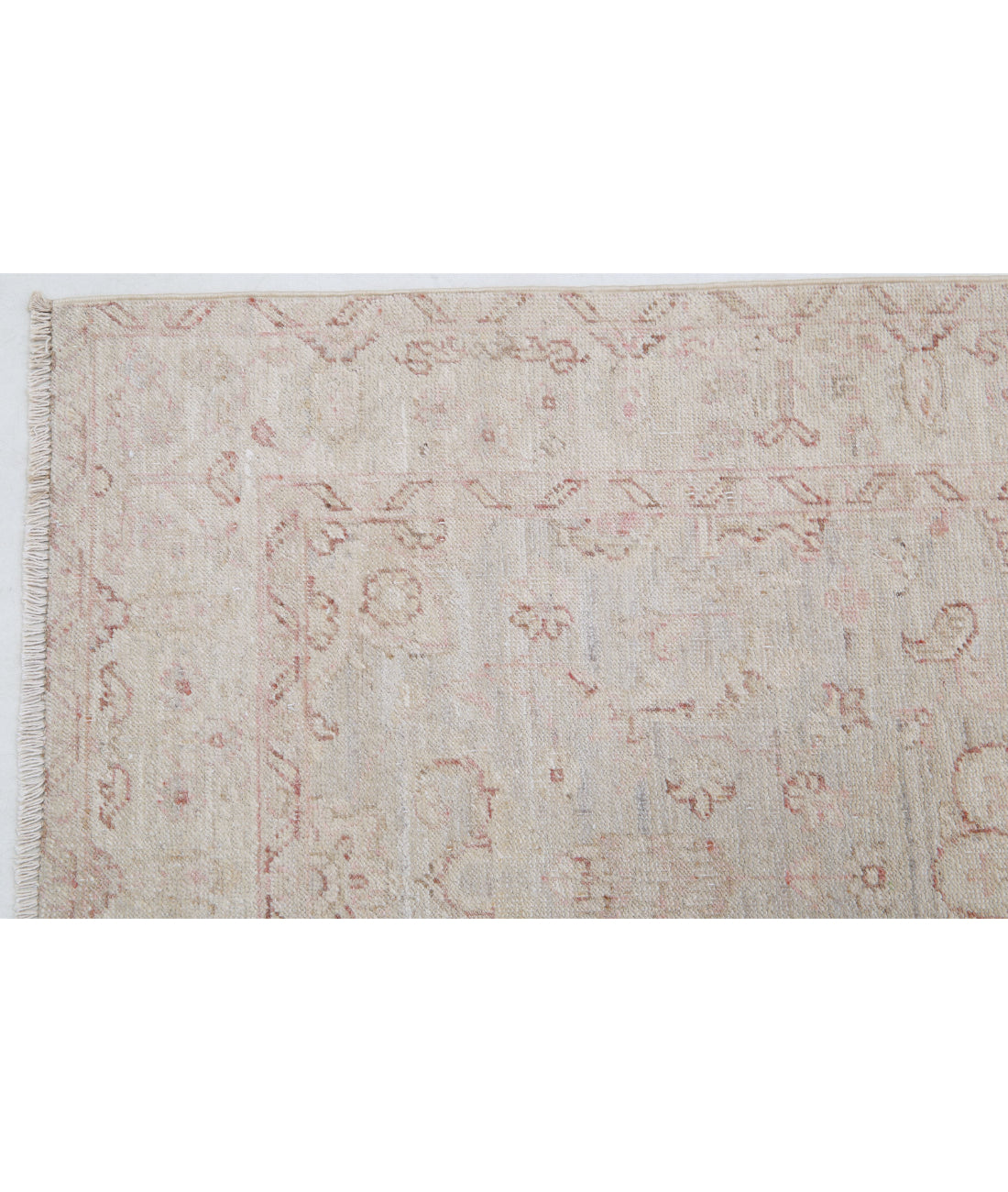 Serenity 2'6'' X 10'1'' Hand-Knotted Wool Rug 2'6'' x 10'1'' (75 X 303) / Grey / Ivory