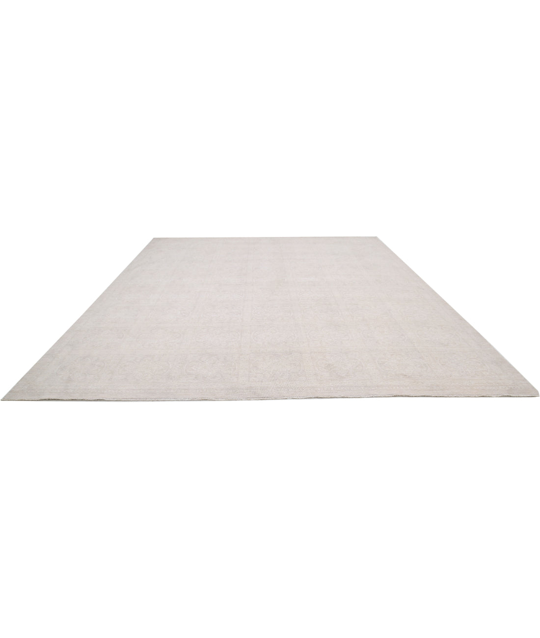 Serenity 12'1'' X 14'6'' Hand-Knotted Wool-Silk Rug 12'1'' x 14'6'' (363 X 435) / Taupe / Ivory