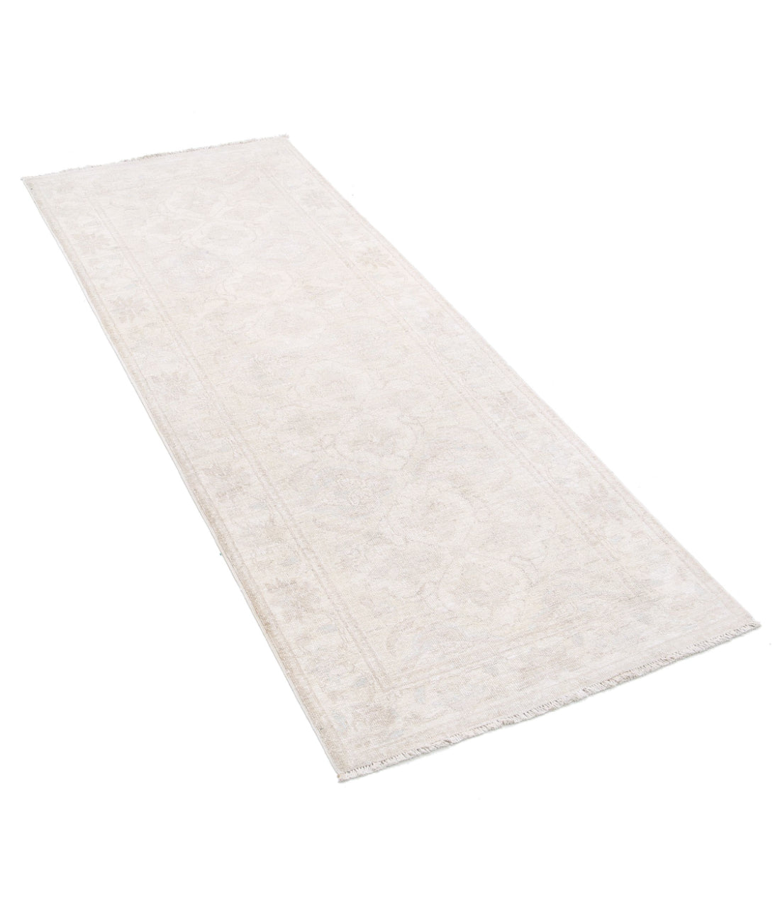 Serenity 2'5'' X 6'3'' Hand-Knotted Wool Rug 2'5'' x 6'3'' (73 X 188) / Ivory / Taupe