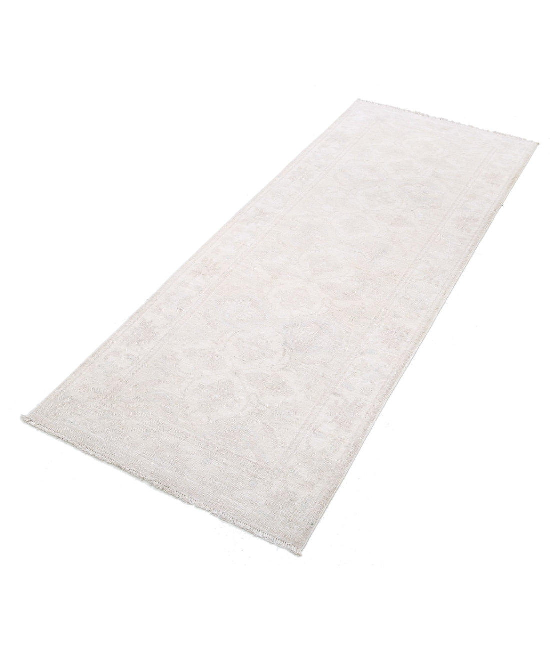 Serenity 2'5'' X 6'3'' Hand-Knotted Wool Rug 2'5'' x 6'3'' (73 X 188) / Ivory / Taupe