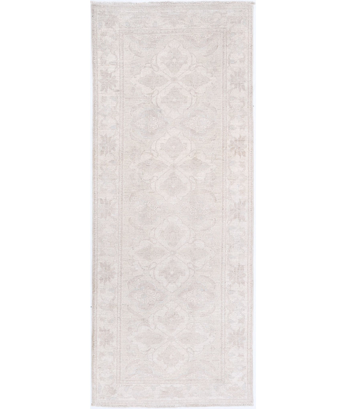 Serenity 2'5'' X 6'3'' Hand-Knotted Wool Rug 2'5'' x 6'3'' (73 X 188) / Ivory / Taupe