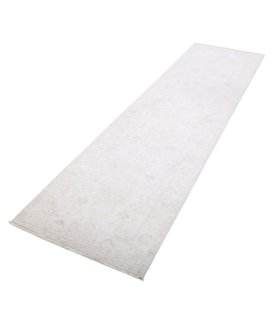 Serenity 2'5'' X 9'5'' Hand-Knotted Wool Rug 2'5'' x 9'5'' (73 X 283) / Ivory / Grey