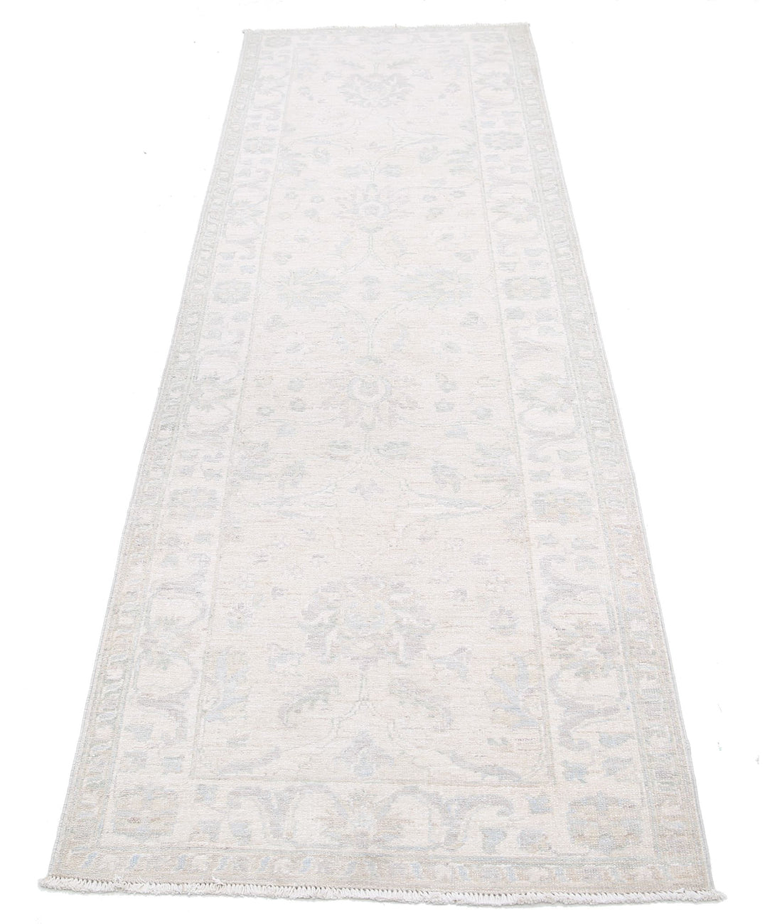 Serenity 2'7'' X 8'4'' Hand-Knotted Wool Rug 2'7'' x 8'4'' (78 X 250) / Taupe / Ivory