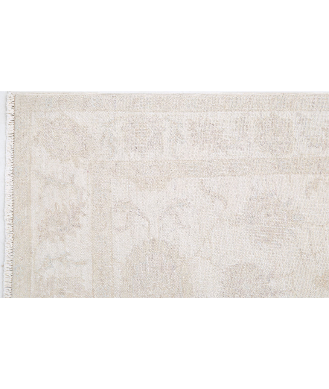 Serenity 2'6'' X 9'7'' Hand-Knotted Wool Rug 2'6'' x 9'7'' (75 X 288) / Ivory / Taupe