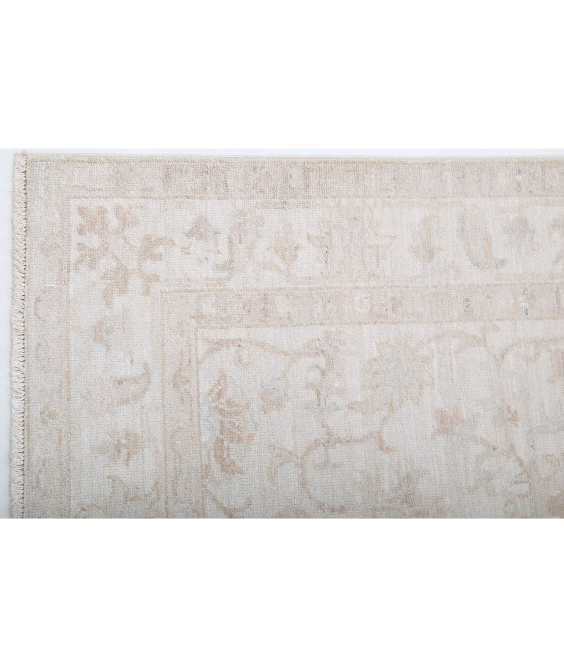 Serenity 2'6'' X 7'10'' Hand-Knotted Wool Rug 2'6'' x 7'10'' (75 X 235) / Ivory / Taupe