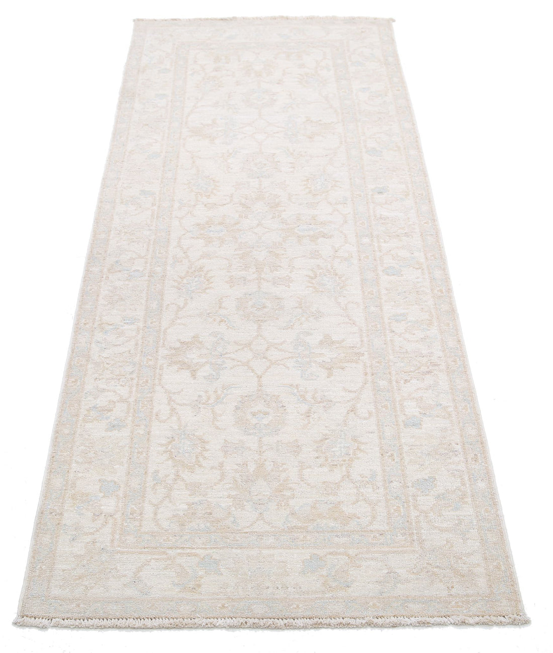 Serenity 2'5'' X 6'4'' Hand-Knotted Wool Rug 2'5'' x 6'4'' (73 X 190) / Ivory / Taupe