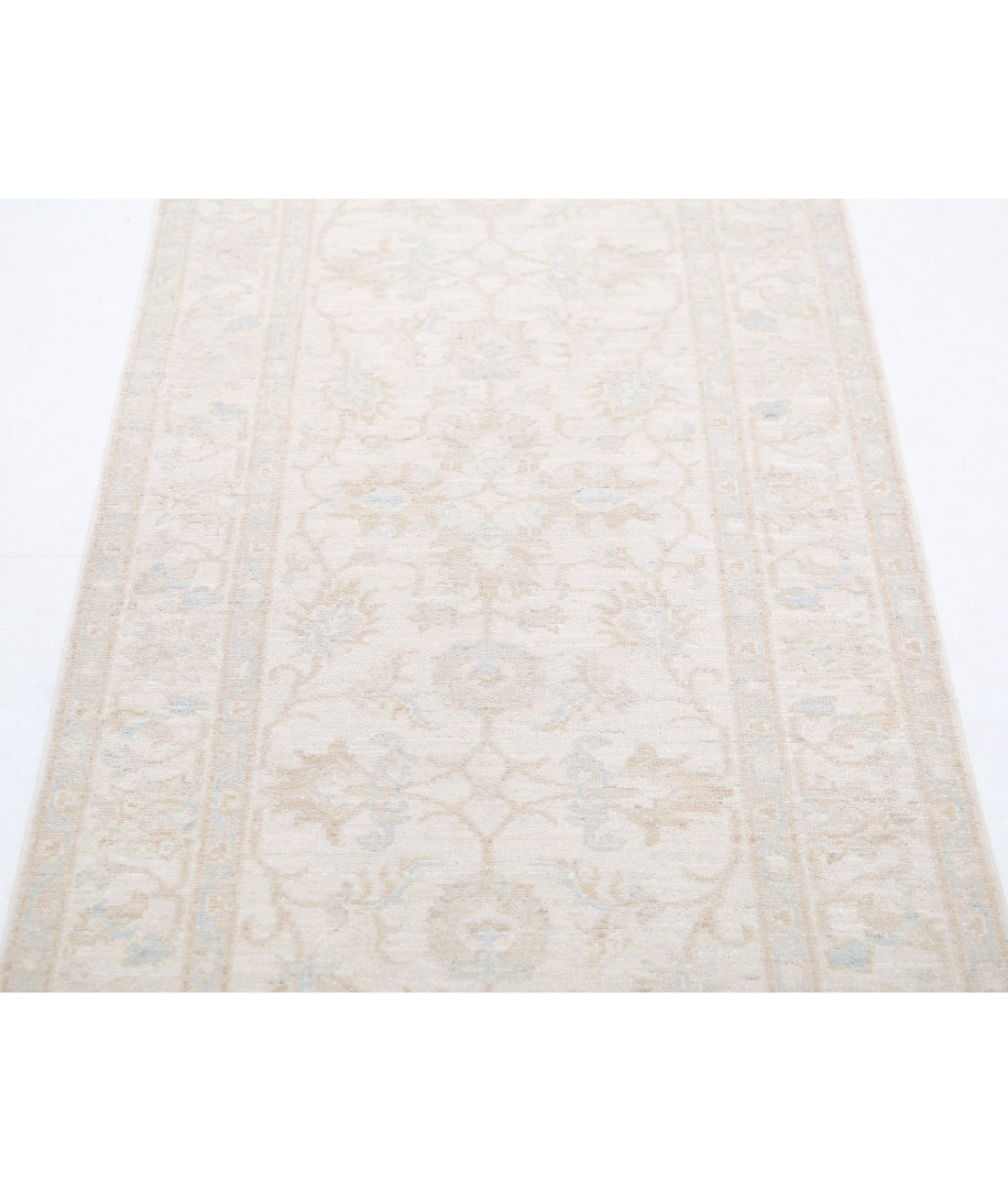 Serenity 2'5'' X 6'4'' Hand-Knotted Wool Rug 2'5'' x 6'4'' (73 X 190) / Ivory / Taupe