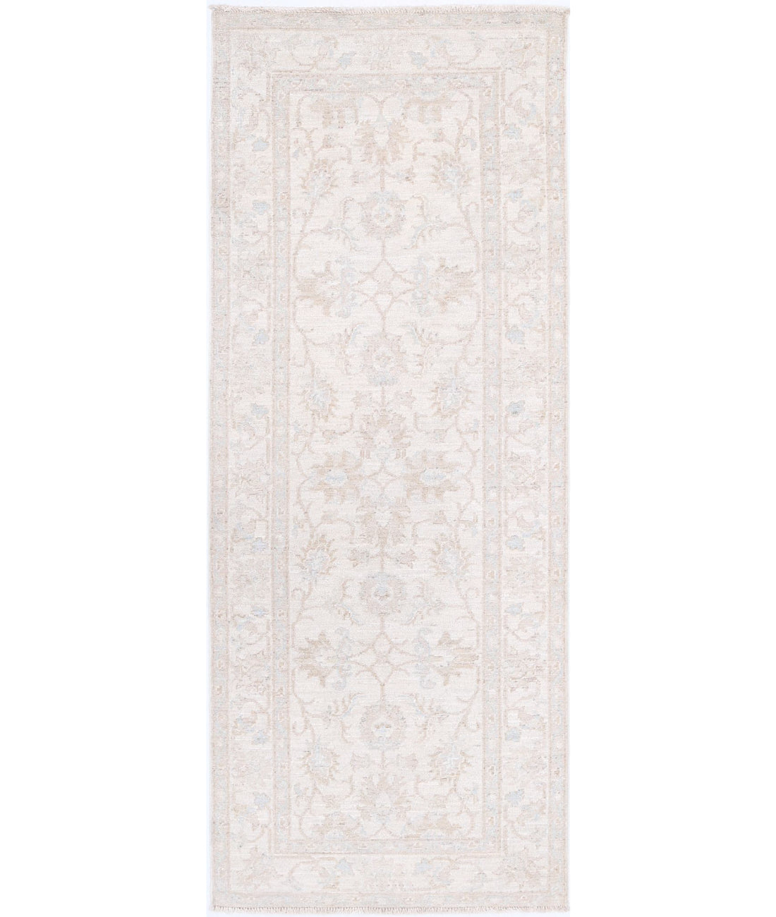 Serenity 2'5'' X 6'4'' Hand-Knotted Wool Rug 2'5'' x 6'4'' (73 X 190) / Ivory / Taupe