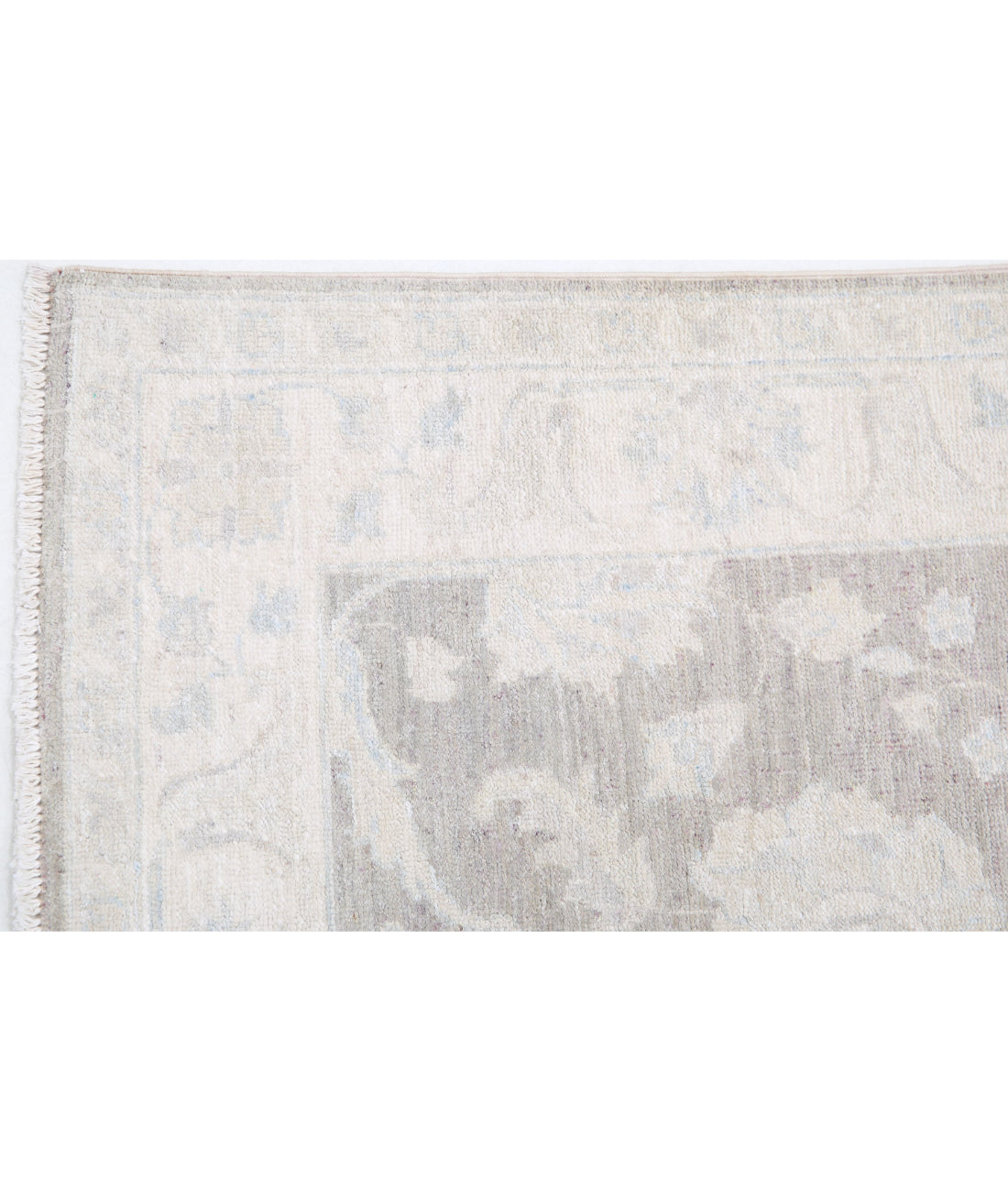 Serenity 2'8'' X 8'0'' Hand-Knotted Wool Rug 2'8'' x 8'0'' (80 X 240) / Brown / Ivory