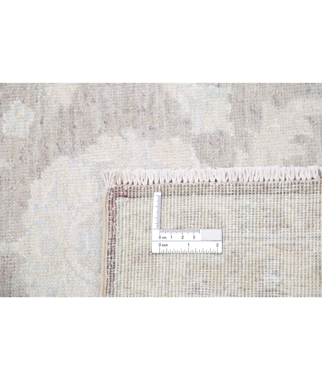 Serenity 2'8'' X 8'0'' Hand-Knotted Wool Rug 2'8'' x 8'0'' (80 X 240) / Brown / Ivory