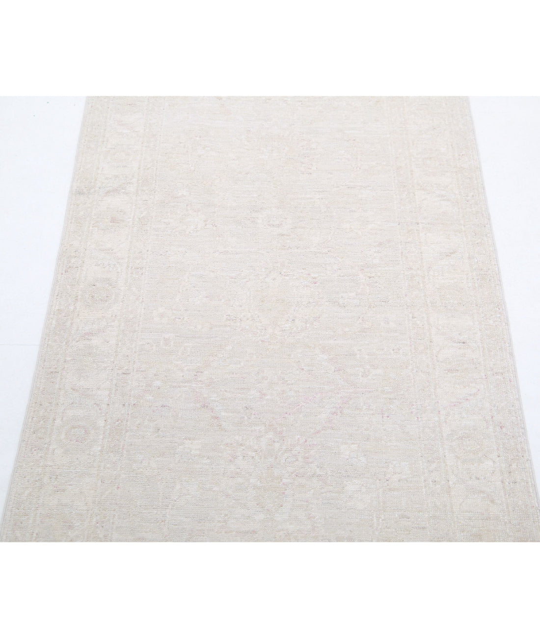 Serenity 2'6'' X 8'2'' Hand-Knotted Wool Rug 2'6'' x 8'2'' (75 X 245) / Grey / Ivory