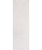 Serenity 2'6'' X 8'2'' Hand-Knotted Wool Rug 2'6'' x 8'2'' (75 X 245) / Grey / Ivory