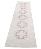 Serenity 2'6'' X 10'0'' Hand-Knotted Wool Rug 2'6'' x 10'0'' (75 X 300) / Brown / Ivory