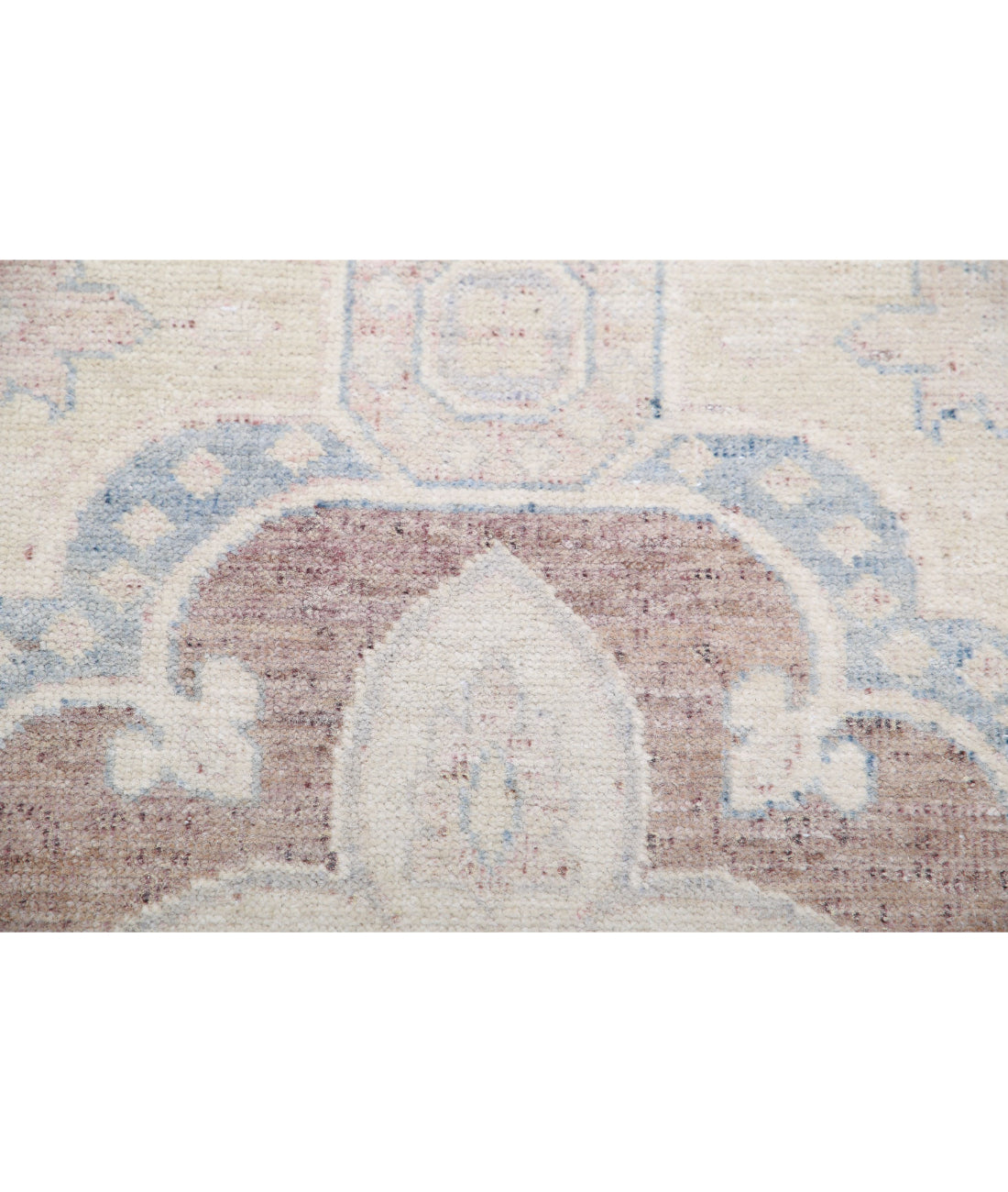 Serenity 2'6'' X 10'0'' Hand-Knotted Wool Rug 2'6'' x 10'0'' (75 X 300) / Brown / Ivory