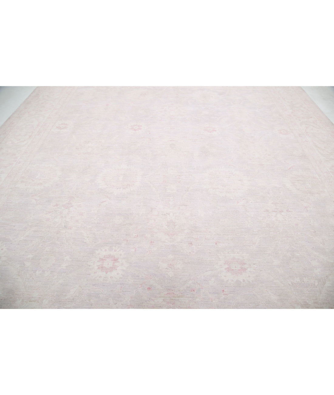 Serenity 12'0'' X 14'3'' Hand-Knotted Wool Rug 12'0'' x 14'3'' (360 X 428) / Grey / Ivory