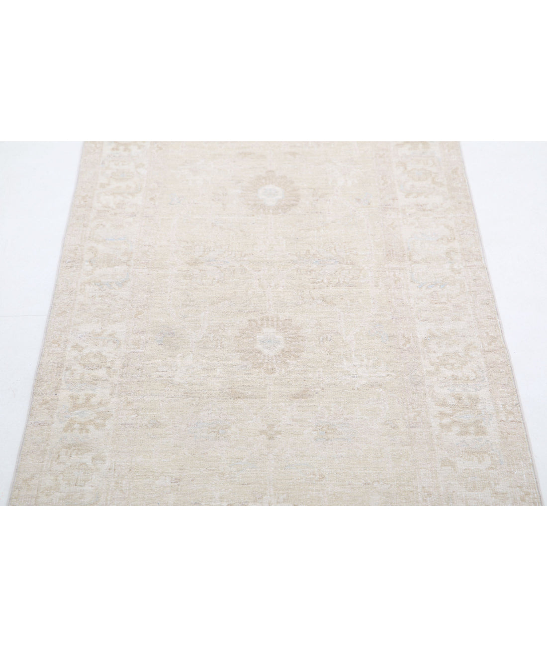 Serenity 2'4'' X 6'7'' Hand-Knotted Wool Rug 2'4'' x 6'7'' (70 X 198) / Taupe / Ivory