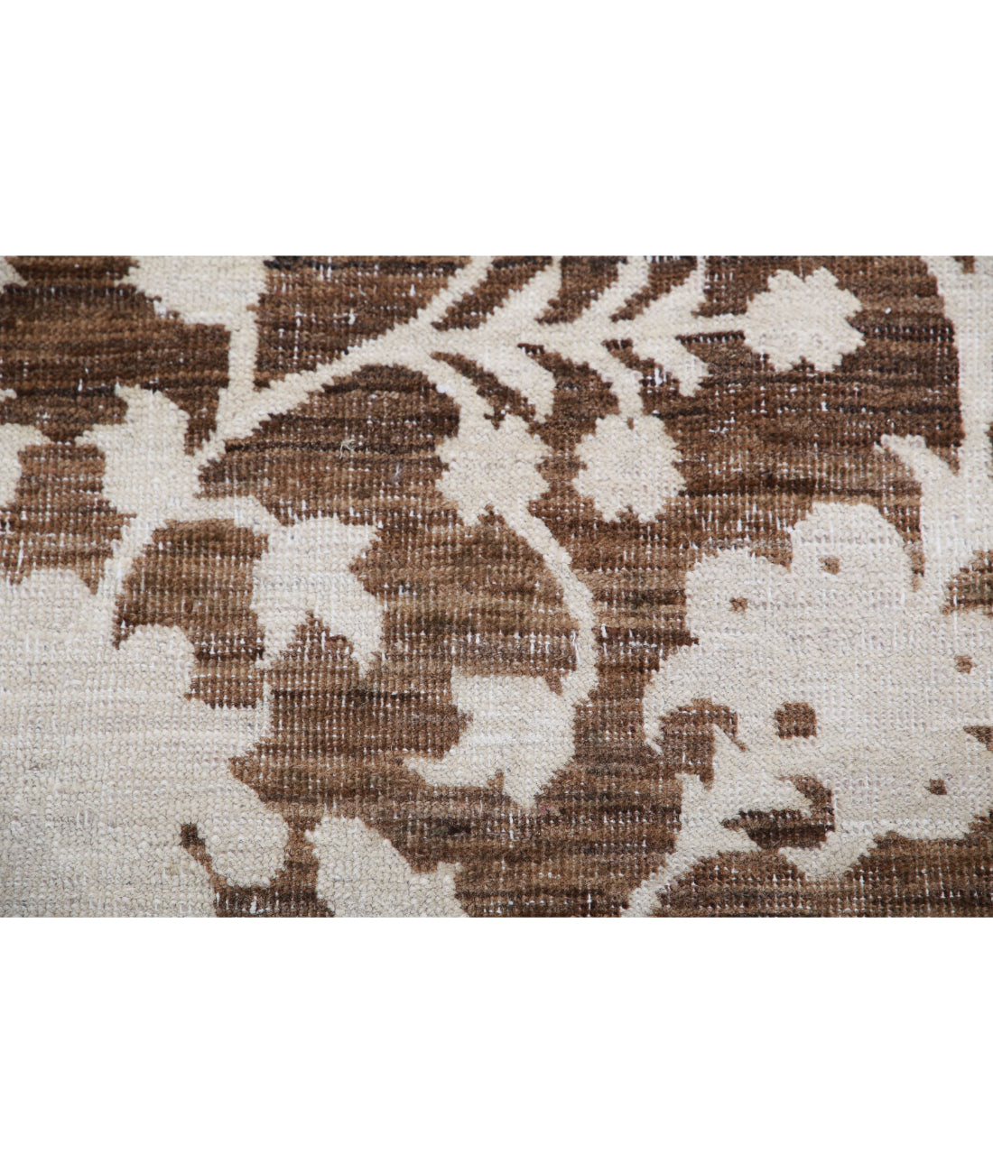 Serenity 8'11'' X 11'8'' Hand-Knotted Wool Rug 8'11'' x 11'8'' (268 X 350) / Brown / Ivory