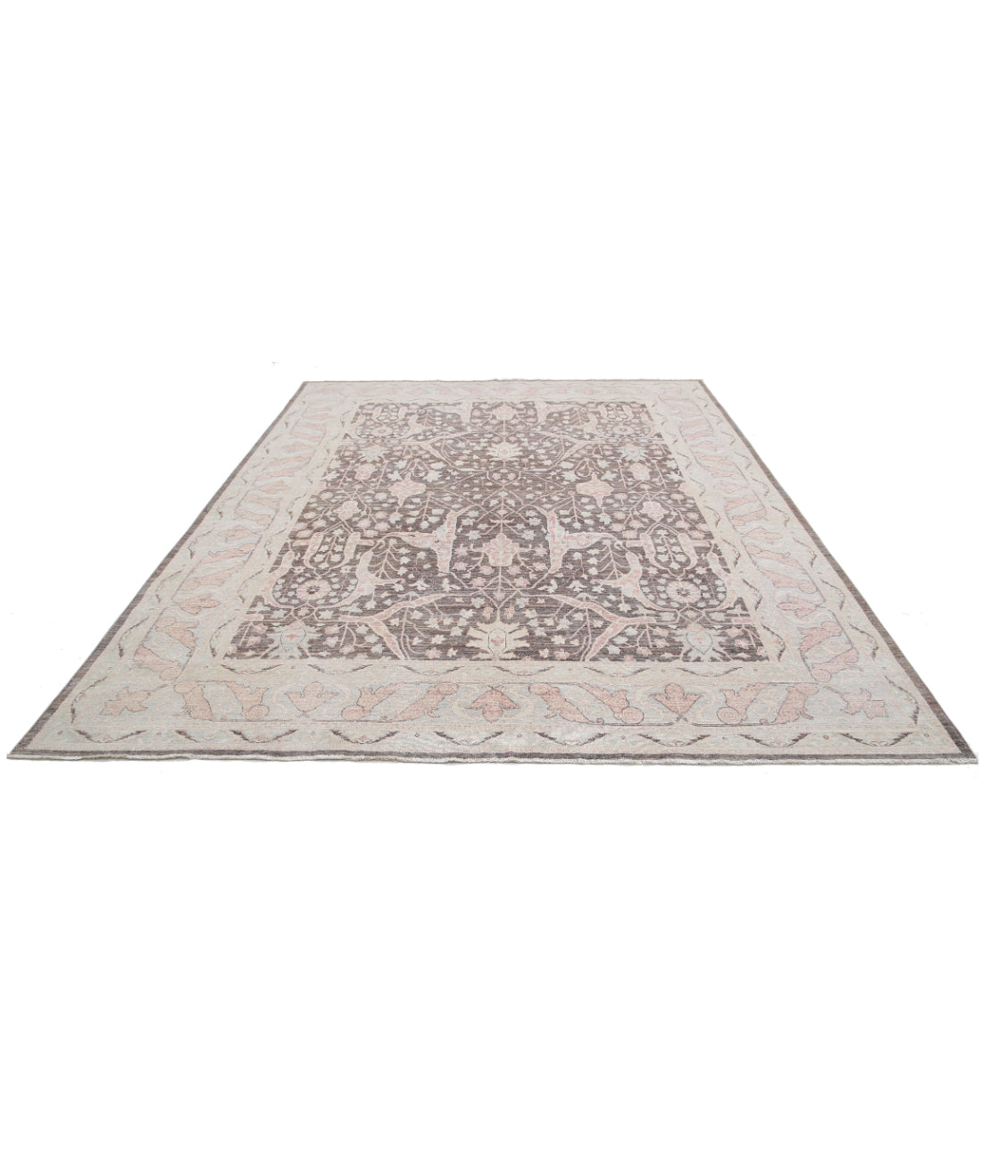 Serenity 8'8'' X 11'5'' Hand-Knotted Wool Rug 8'8'' x 11'5'' (260 X 343) / Taupe / Ivory