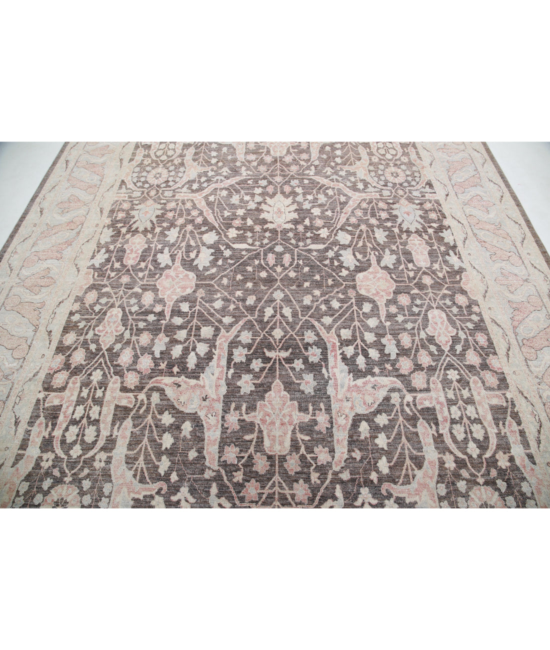 Serenity 8'8'' X 11'5'' Hand-Knotted Wool Rug 8'8'' x 11'5'' (260 X 343) / Taupe / Ivory