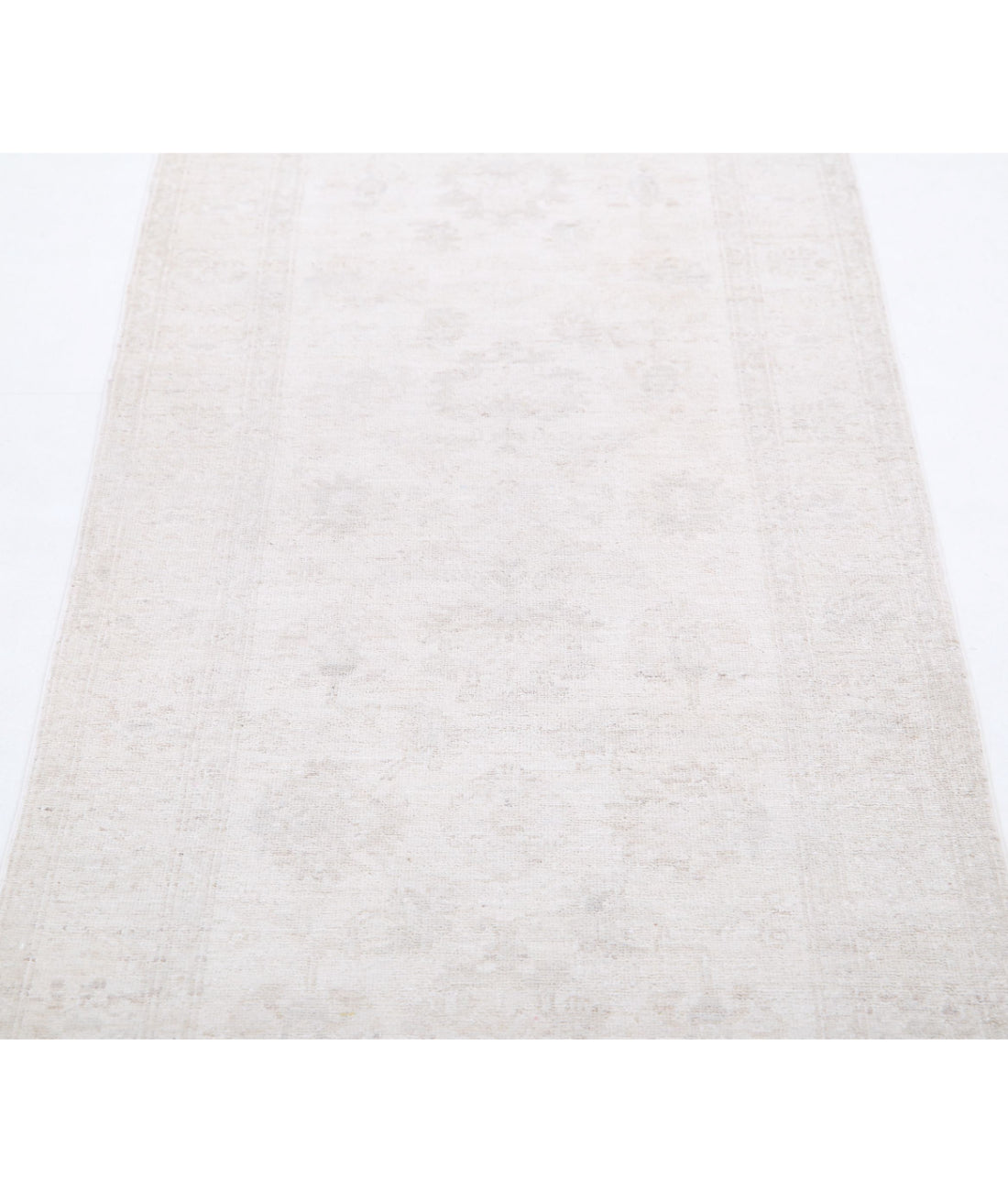 Serenity 2'6'' X 9'9'' Hand-Knotted Wool Rug 2'6'' x 9'9'' (75 X 293) / Ivory / Taupe