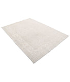 Serenity 5'7'' X 7'8'' Hand-Knotted Wool Rug 5'7'' x 7'8'' (168 X 230) / Grey / Ivory