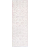 Serenity 2'7'' X 8'7'' Hand-Knotted Wool Rug 2'7'' x 8'7'' (78 X 258) / Ivory / Pink