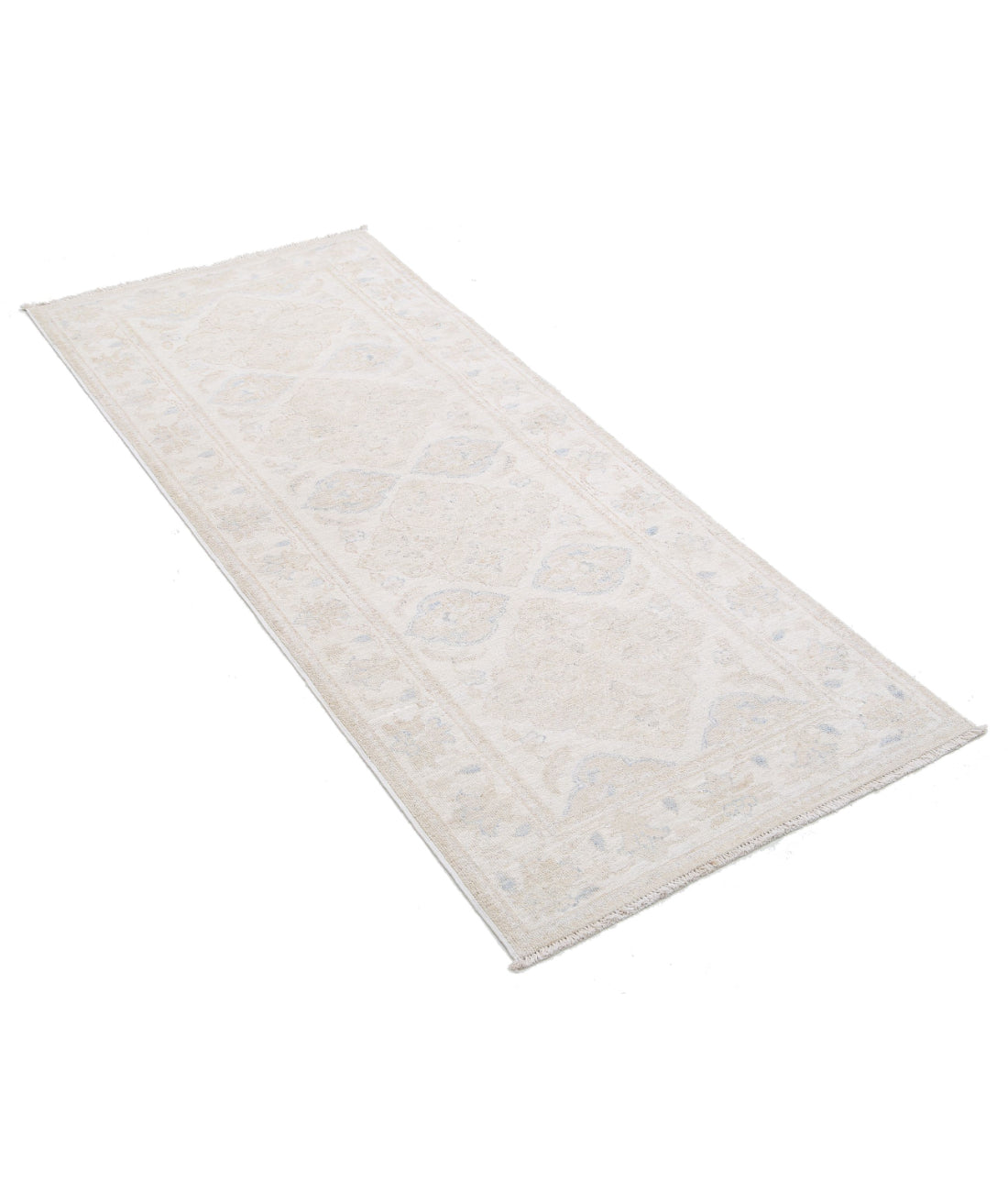 Serenity 2'5'' X 5'11'' Hand-Knotted Wool Rug 2'5'' x 5'11'' (73 X 178) / Ivory / Taupe