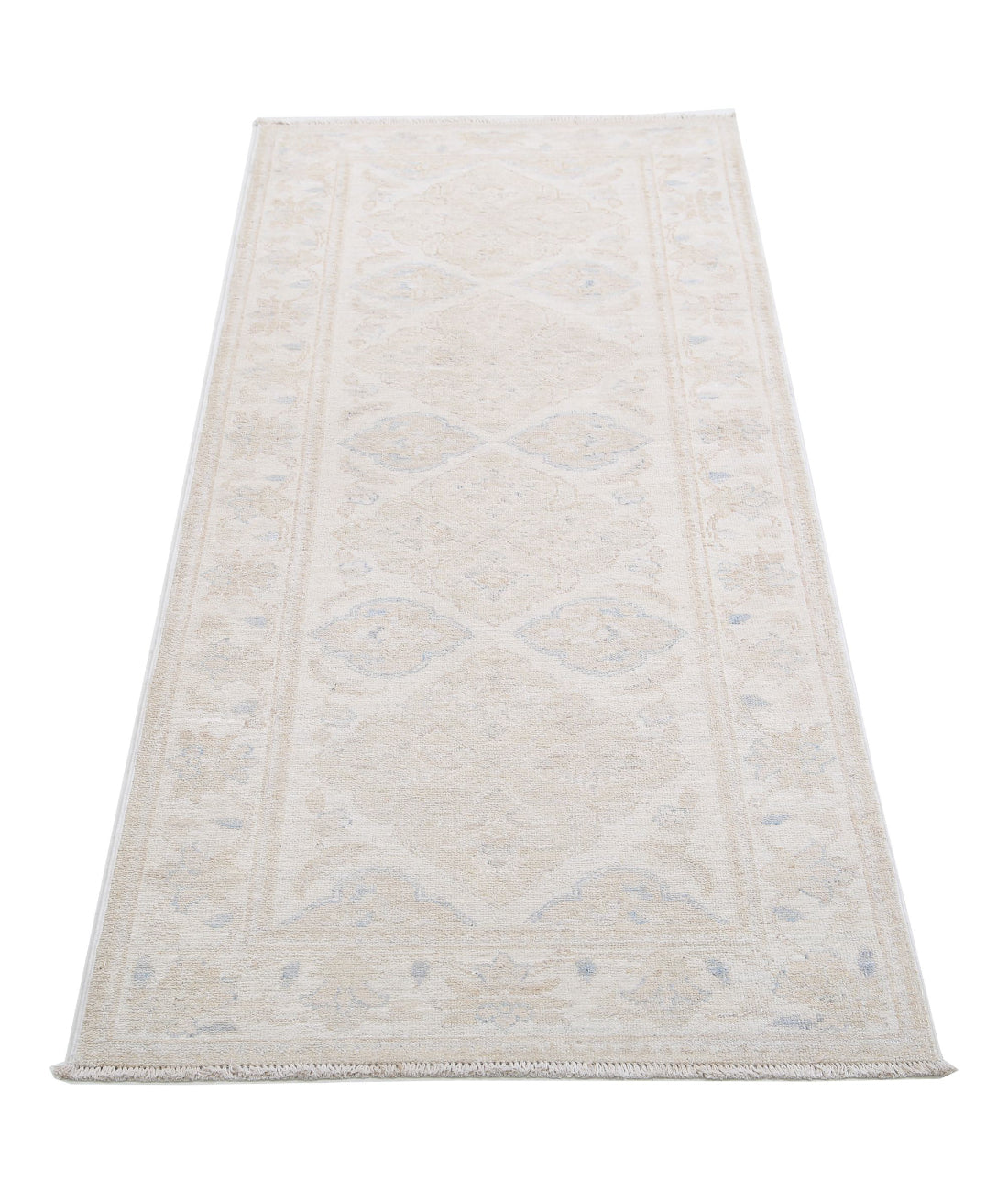 Serenity 2'5'' X 5'11'' Hand-Knotted Wool Rug 2'5'' x 5'11'' (73 X 178) / Ivory / Taupe