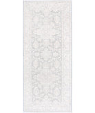 Serenity 2'6'' X 5'11'' Hand-Knotted Wool Rug 2'6'' x 5'11'' (75 X 178) / Grey / Ivory