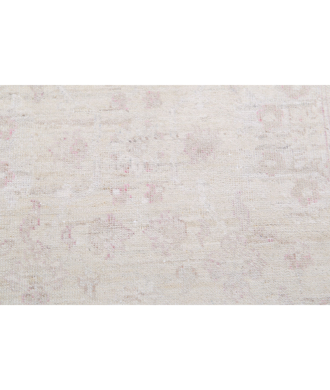 Serenity 2'5'' X 9'8'' Hand-Knotted Wool Rug 2'5'' x 9'8'' (73 X 290) / Ivory / Pink