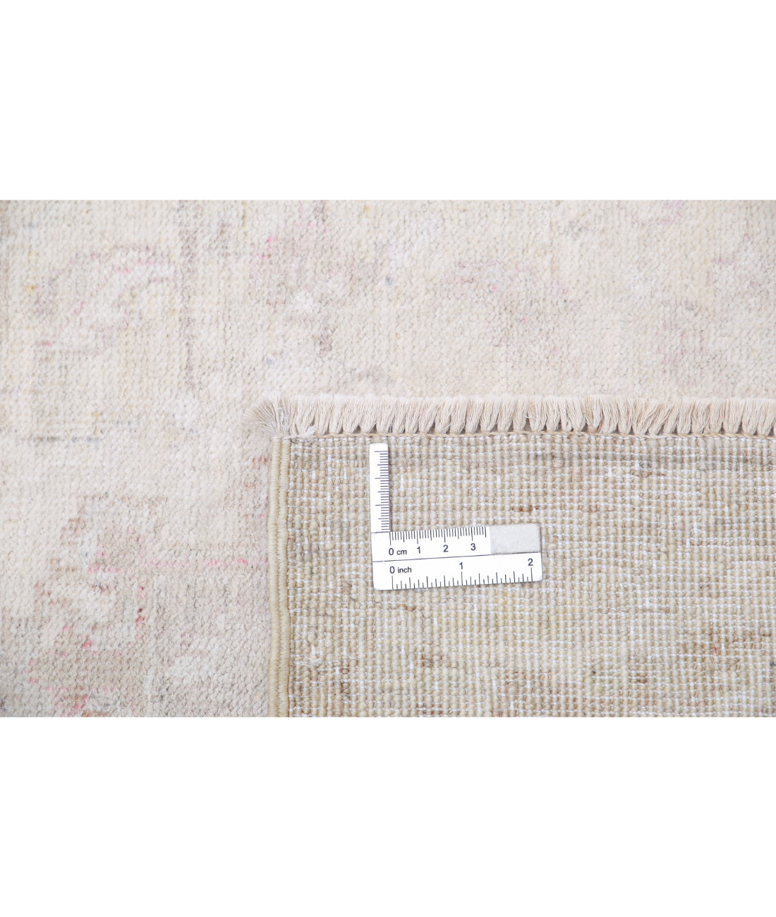 Serenity 2'5'' X 9'8'' Hand-Knotted Wool Rug 2'5'' x 9'8'' (73 X 290) / Ivory / Pink