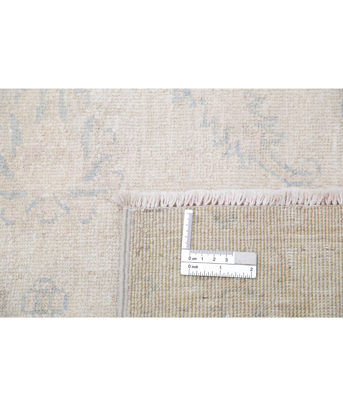 Serenity 2'7'' X 5'7'' Hand-Knotted Wool Rug 2'7'' x 5'7'' (78 X 168) / Ivory / Blue