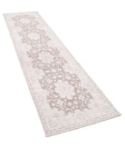 Serenity 2'7'' X 10'4'' Hand-Knotted Wool Rug 2'7'' x 10'4'' (78 X 310) / Brown / Ivory