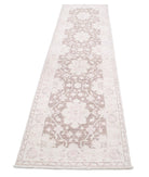 Serenity 2'7'' X 10'4'' Hand-Knotted Wool Rug 2'7'' x 10'4'' (78 X 310) / Brown / Ivory